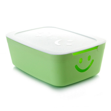 Colorido sonrisa de diseño caja de almacenamiento de plástico para el hogar de almacenamiento (SLSN042)